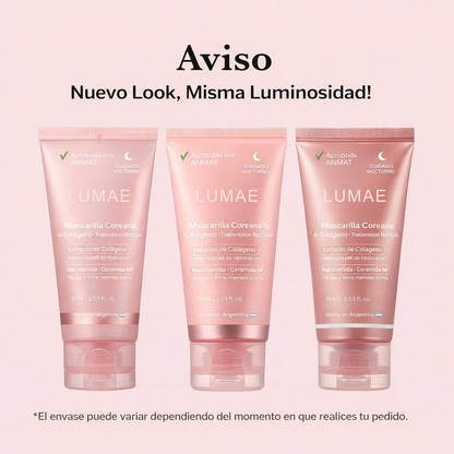 LUMAE - Mascarilla Coreana De Colageno - Tratamiento Nocturno